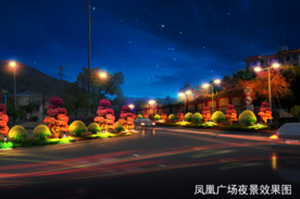 绿化景观夜景设计效果图