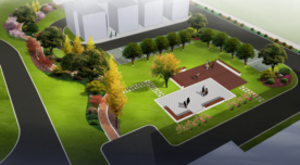 厂区绿化景观设计效果图