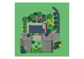 别墅庭院景观设计效果图