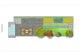 屋顶花园景观设计彩平图