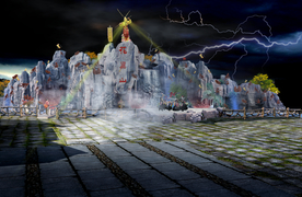 假山景观效果图