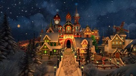 超高清唯美梦幻圣诞城堡