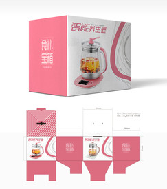 智能养生壶包装设计