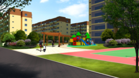 小区景观效果图