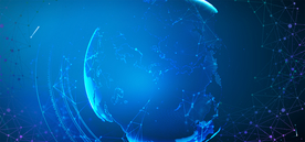 蓝色科技光线背景