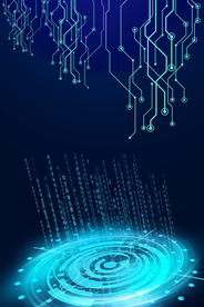 蓝色科技纹路背景