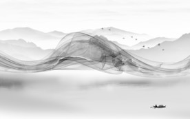 线条电视新山水画 TIF分层