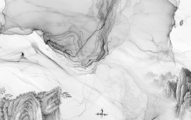 抽象山水电视背景 TIF分层