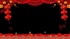 透明通道春节背景