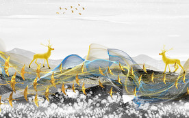 高端装饰高清墙画 TIF分层