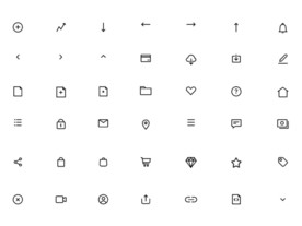 sketch矢量线稿线性图标