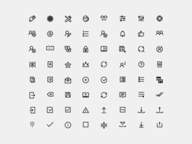 sketch简洁圆润线稿线性图