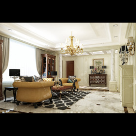 欧式风格别墅豪宅装修客厅效果图