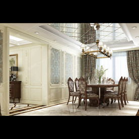 欧式风格别墅豪宅装修餐厅效果图