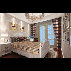 美式混搭风格装修儿童房效果图