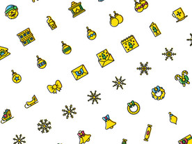 sketch线稿线性创意圣诞节