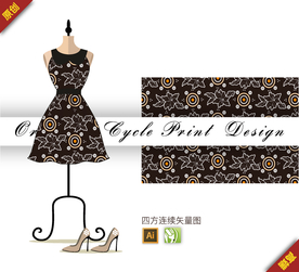 抽象对称曼陀罗四方连续