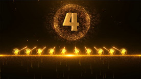 10人金色手掌启动仪式PR模板