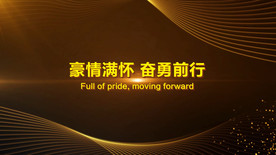 大气金色线条年会开场会声会影