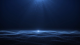 4K海洋蓝色背景AE模板