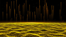 4K大气粒子海平面光线上升AE