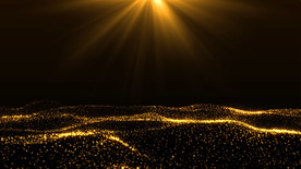 4K大气金字粒子海洋背景AE模