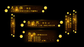 多款大气粒子人名字幕条ED模板