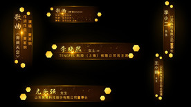 粒子歌曲字幕条AE模板