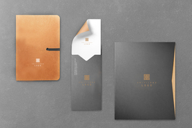 高端黑金vi贴图样机