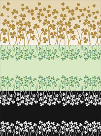 三叶草花边素材