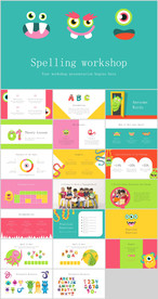 儿童 卡通 小恶魔 ppt