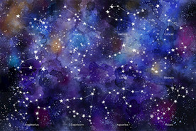 12星座 十二星座 星空图
