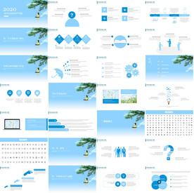 小清新简约毕业设计PPT整套