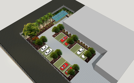 生态停车场效果图