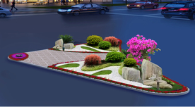 道路花坛绿化景观设计