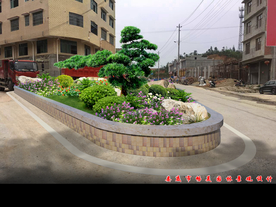 花坛绿化设计效果图