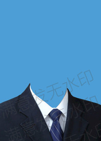 男士侧身西装模板