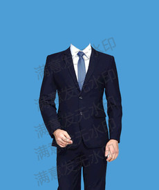 男士全身西装模板