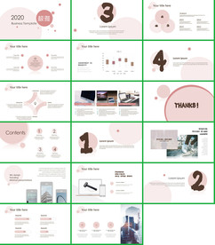 小清新水彩手绘时尚PPT