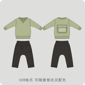 男童休闲两件套装