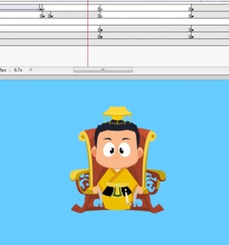 创意片头皇帝打开电脑搜索12秒