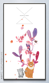 现代组合无框画