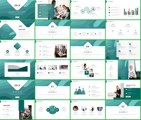 2020蓝色简约企业介绍PPT