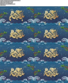 新国潮金龙鲤鱼动态背景视频素材