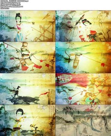 《木兰从军》LED插画背景