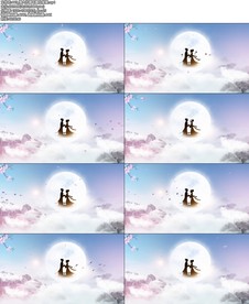 情人节循环舞台背景