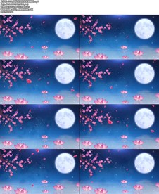 1036_中秋月亮荷花背景循环