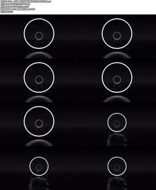 黑色背景创意圆形LED舞台VJ