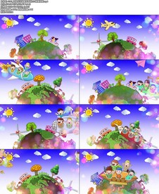 向快乐出发配乐成品LED背景视