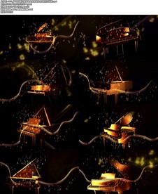 梦中的婚礼钢琴曲金色钢琴金色音